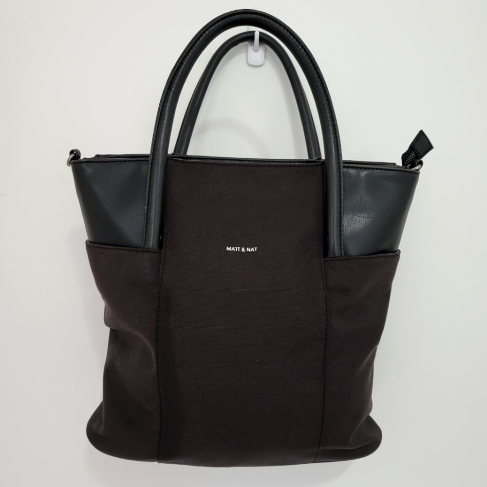 Matt & Nat Black Canvas Tote Bag